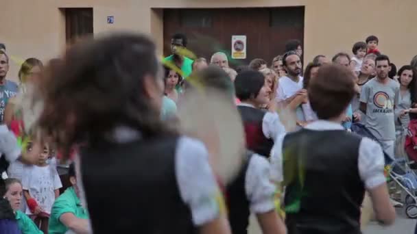 Festival annual Vilafranca del Penedes — стокове відео