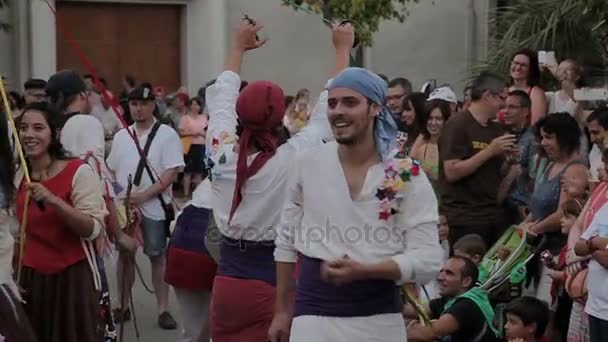 Festival annual Vilafranca del Penedes — Stok video