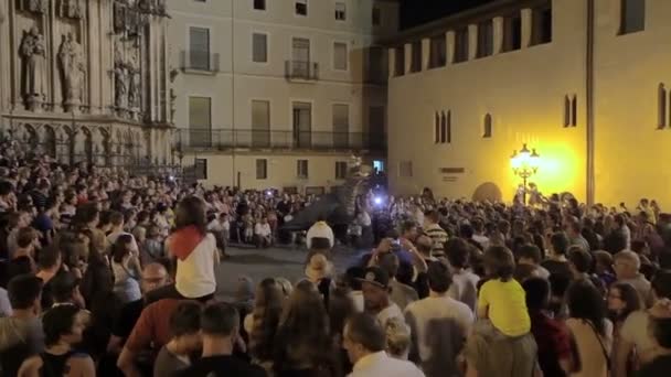 Festival anual Vilafranca del Penedes — Vídeo de Stock