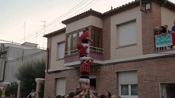 Festival annual Vilafranca del Penedes — Stockvideo