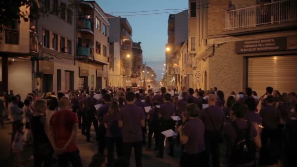 Festival annual Vilafranca del Penedes — Stockvideo