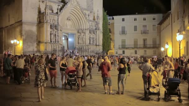 Festival annual Vilafranca del Penedes — стокове відео