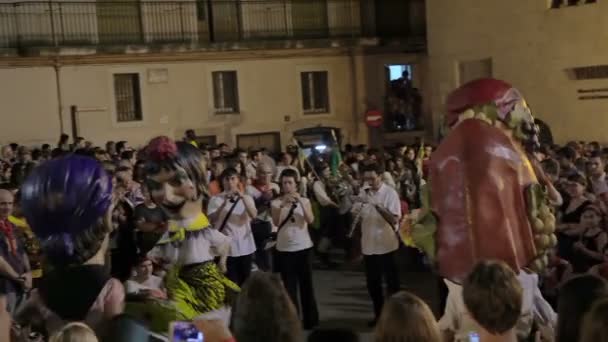 Festival annual Vilafranca del Penedes — стокове відео