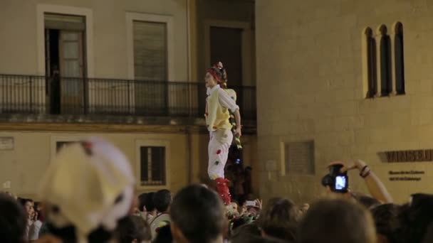 Festival annual Vilafranca del Penedes — Stockvideo