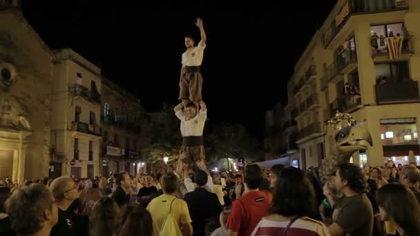 Festival annual Vilafranca del Penedes — Stock video