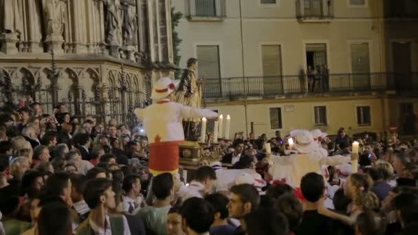 Festival annual Vilafranca del Penedes — Stockvideo