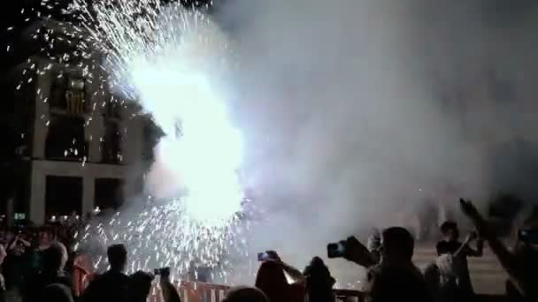 Festival annual Vilafranca del Penedes — Stok video