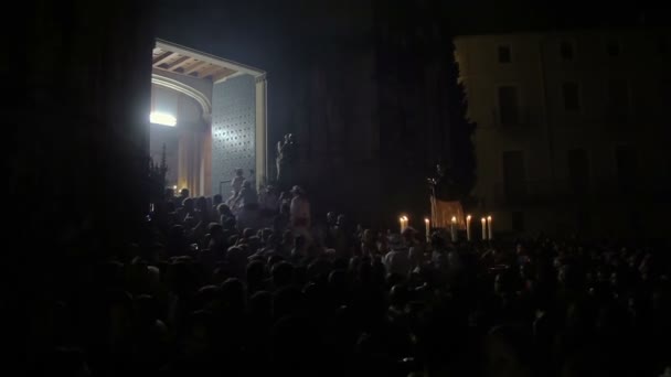 Festival anual Vilafranca del Penedes — Vídeo de stock