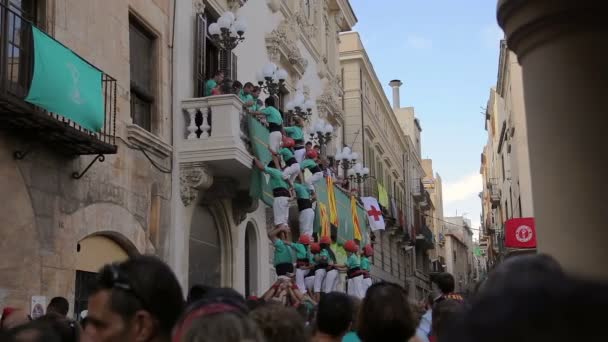 Festival annual Vilafranca del Penedes — Stockvideo