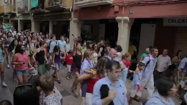 Festival annual Vilafranca del Penedes — Stok video