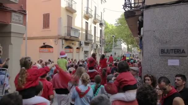 Festival annual Vilafranca del Penedes — Stock Video