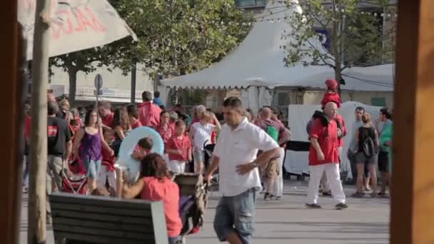 Festival annual Vilafranca del Penedes — Stock Video