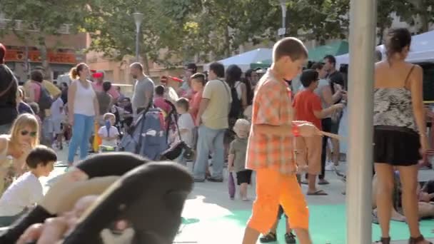 Festival anual Vilafranca del Penedes — Vídeo de stock