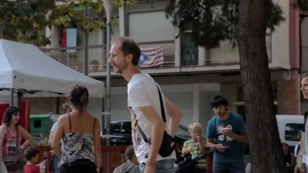 Festival anual Vilafranca del Penedes — Vídeo de Stock