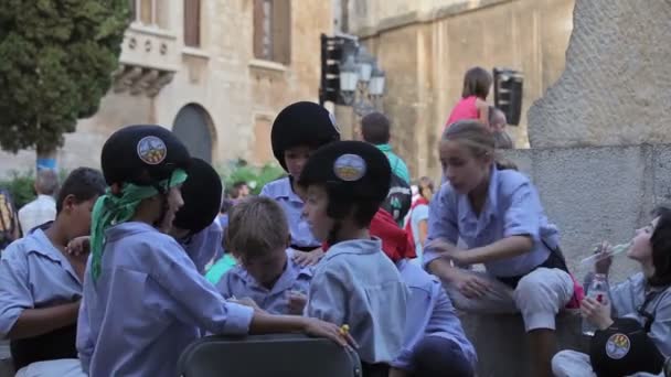 Festival annual Vilafranca del Penedes — Stok video