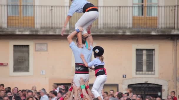 Festival anual Vilafranca del Penedes — Vídeos de Stock