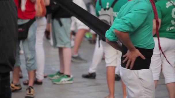 Festival annual Vilafranca del Penedes — Stockvideo