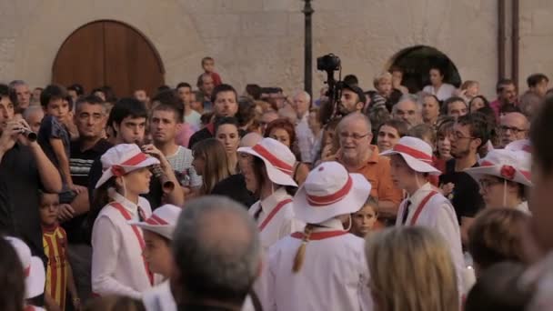 Festival anual Vilafranca del Penedes — Vídeo de Stock