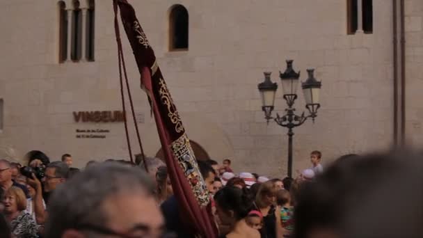 Festival anual Vilafranca del Penedes — Vídeo de Stock