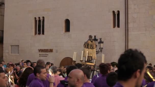 Festival annual Vilafranca del Penedes — Stok video