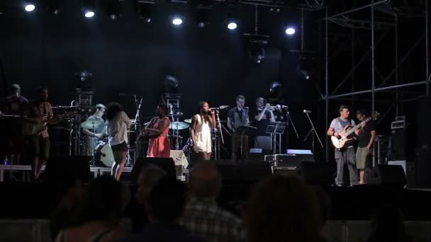 Festival annual Vilafranca del Penedes — Stok video