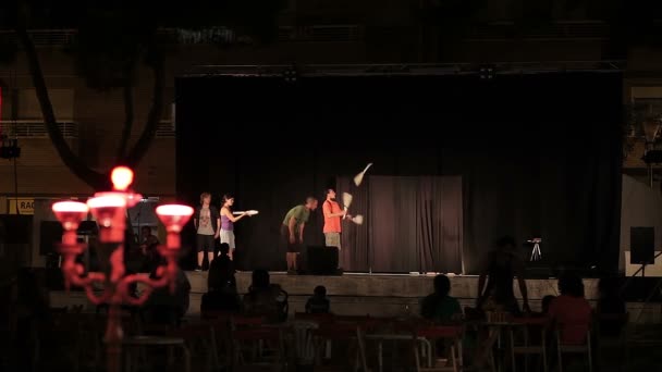 Festival tahunan Vilafranca del Penedes — Stok Video