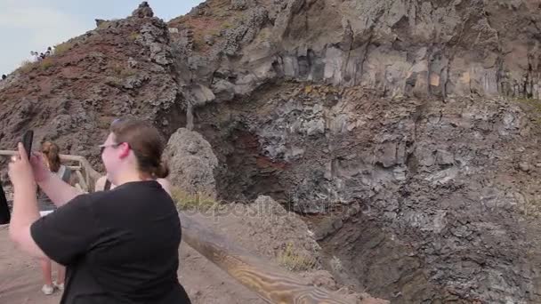 A cratera de Vesúvio — Vídeo de Stock