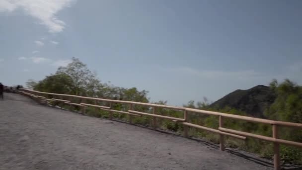 Spåra vulkanen Vesuvius. — Stockvideo