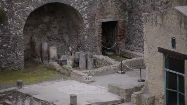 Ruinen von Herculaneum, Italien — Stockvideo