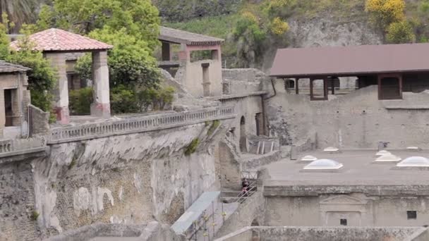 Ruïnes van Herculaneum, Italië — Stockvideo