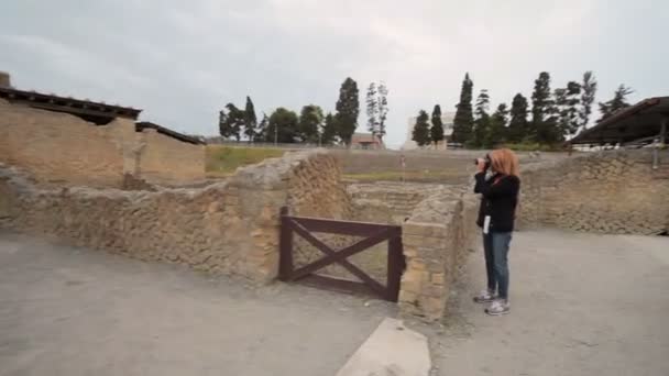 Ruinas de Herculano, Italia — Vídeo de stock