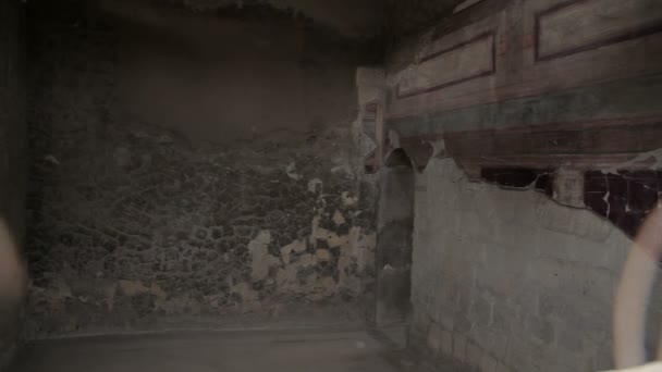 Romjai Herculaneum, Olaszország — Stock videók