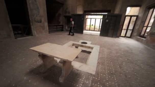 赫库兰尼姆，意大利的废墟 — 图库视频影像