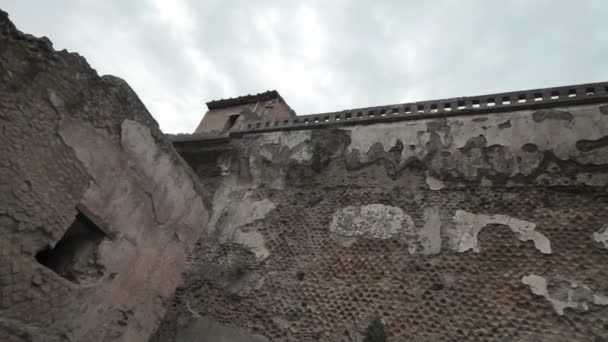 Ερείπια του Herculaneum, Ιταλία — Αρχείο Βίντεο