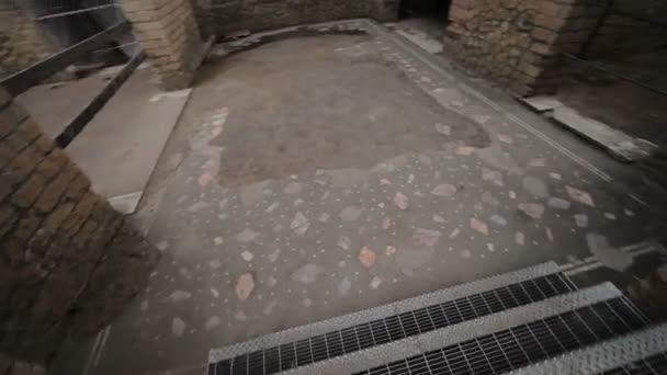Ruïnes van Herculaneum, Italië — Stockvideo