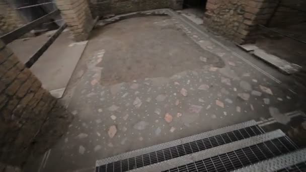 Ruinerna av Herculaneum, Italien — Stockvideo