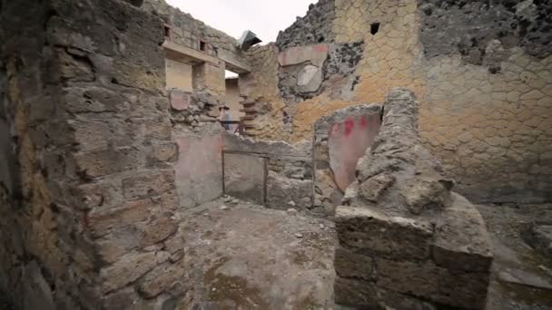 Ruinas de Herculano, Italia — Vídeos de Stock