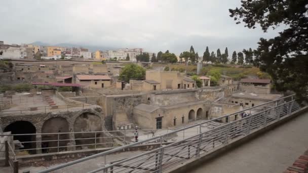 Ruínas de Herculano, Itália — Vídeo de Stock