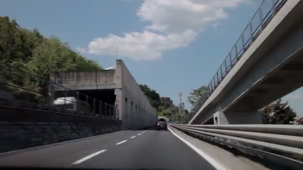Autotravel do miasta Sorrento — Wideo stockowe