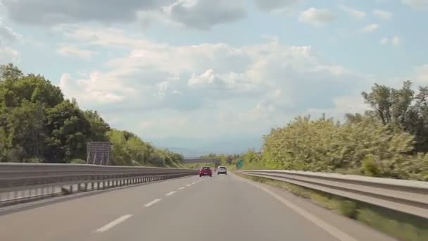 Autotour in die Stadt Benevento — Stockvideo