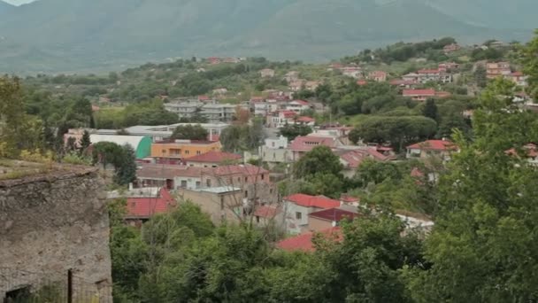 Panorama över staden Minturno Italien — Stockvideo