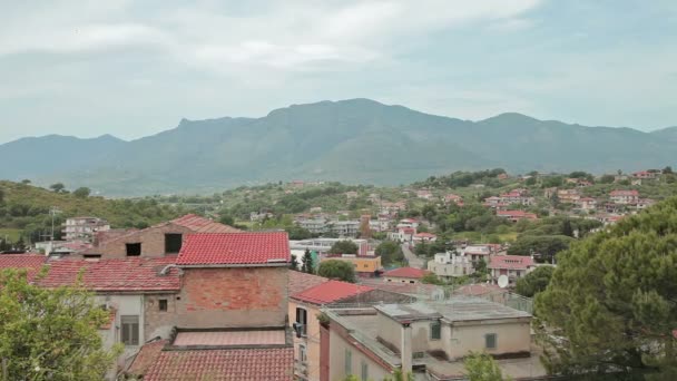 Πανόραμα της πόλης Minturno Ιταλία — Αρχείο Βίντεο