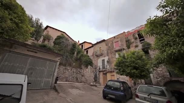 Walking through the city streets Minturno Italy — Stock Video