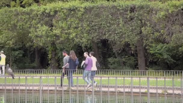 Della Reggia di Caserta. Fountain of Margarita. — Stok video