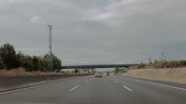 De weg naar de luchthaven van Napels. — Stockvideo