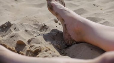 İspanyol plajları, İspanya. Bir turist metrelik.