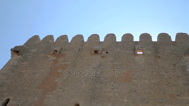 Oude vesting-museum op het eiland Mallorca in Spanje. — Stockvideo