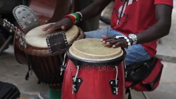 Palma de Maiorca, Músicos de rua . — Vídeo de Stock