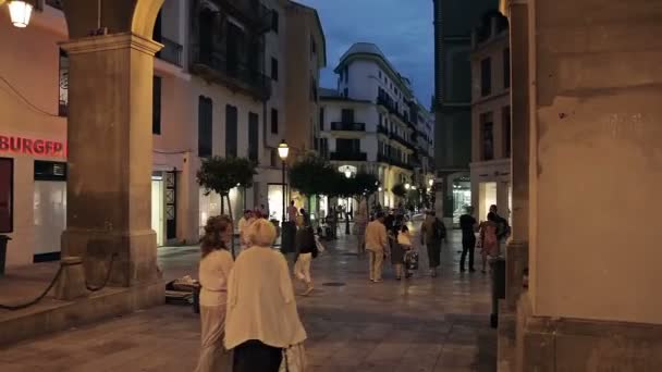 Palma de Mallorca, Shopping street — Stockvideo