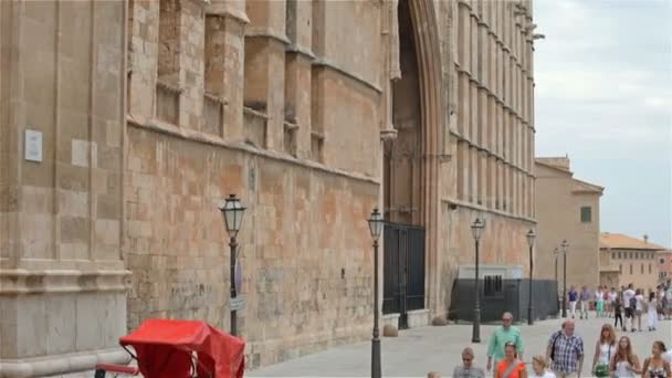 Catedral de Santa Maria Palma de Mallorca — Stock video